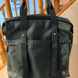 lululemon athletica dark teal gym Tote